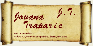 Jovana Traparić vizit kartica